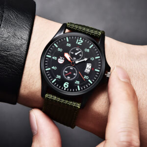 XINEW Men's Watch Fashion Nylon Belt Calendar Quartz Watch Men's Foreign Trade New Sports Watch Men's One Piece Generation