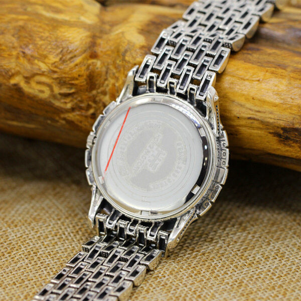 Character silver S925 silver jewelry wholesale, Thailand craft Sterling Silver man Quartz Bracelet Watch - Image 4