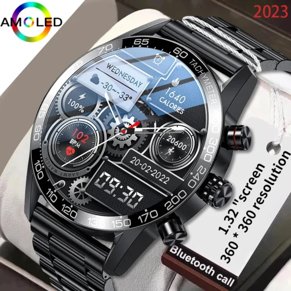 lige 360 amoled hd screen watch for men smart watch bluetooth calling smartwatch 2023 fashion business.webp